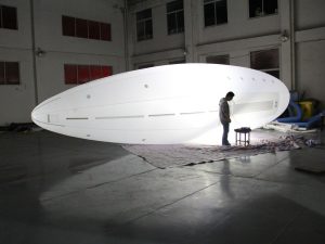 10米白色尼龙飞艇囊体