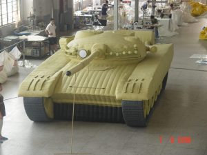 Inflatable Military Decoy T72 Tank PE