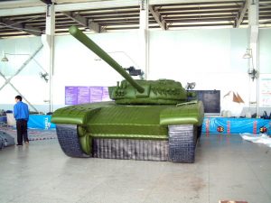 Inflatable Military Decoy T72 Tank Rubber
