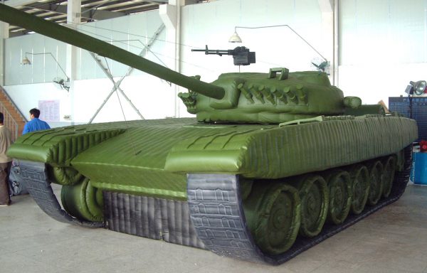Inflatable Military Decoy T72 Tank Rubber