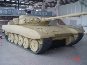 Inflatable Military Decoy T72 Tank PE