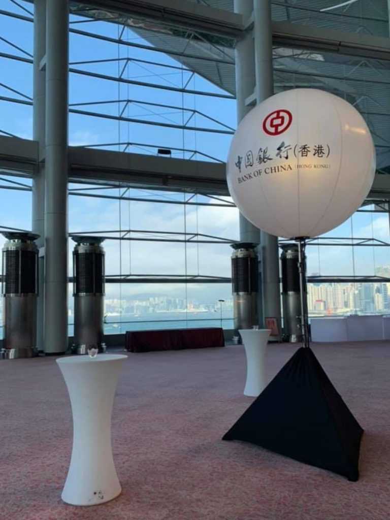 Tripod Stand Balloon Light 20231028 Brand Hongkong Bank Of China